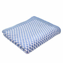 Load image into Gallery viewer, D&#39;Lux Cradle Cotton Knitted Cot Blanket - Blue
