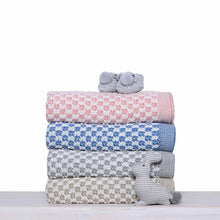 Load image into Gallery viewer, D&#39;Lux Cradle Cotton Knitted Cot Blanket - Grey
