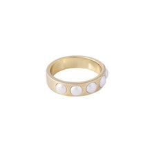 Load image into Gallery viewer, Fairley Crystal Pearl Ring 7
