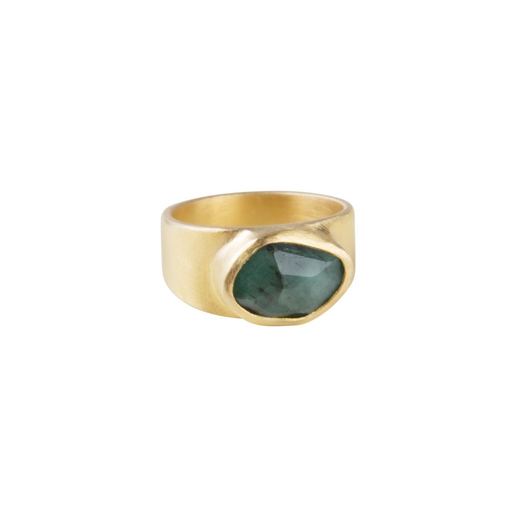 Fairley Emerald Cocktail Ring