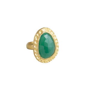 Fairley Green Agate Cocktail Ring