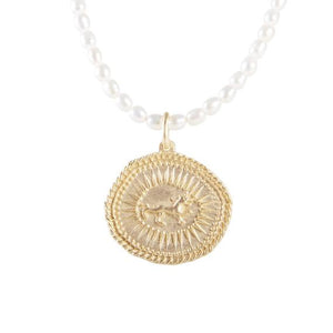 Fairley Lioness Seed Pearl Necklace