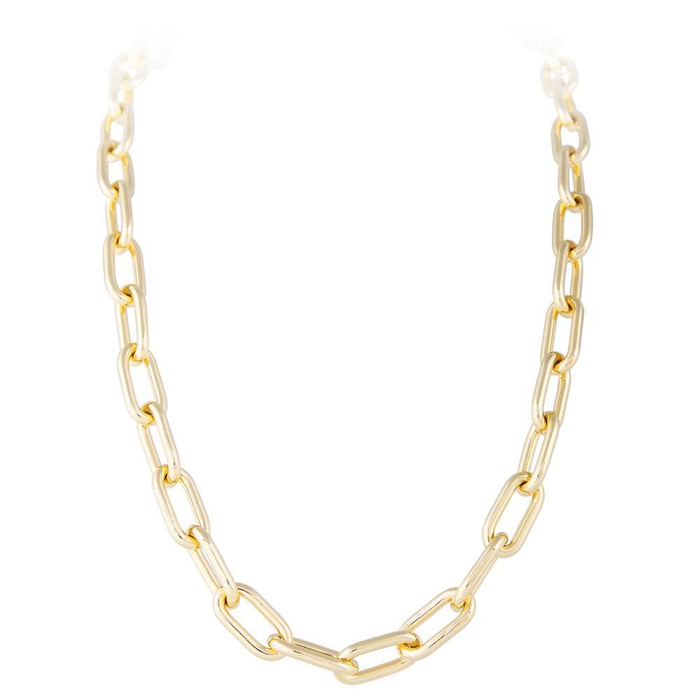 Fairley Crystal T-Bar Chain Necklace