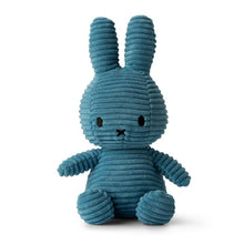 Load image into Gallery viewer, Miffy Plush Corduroy Sitting Teddy - Aviator Blue
