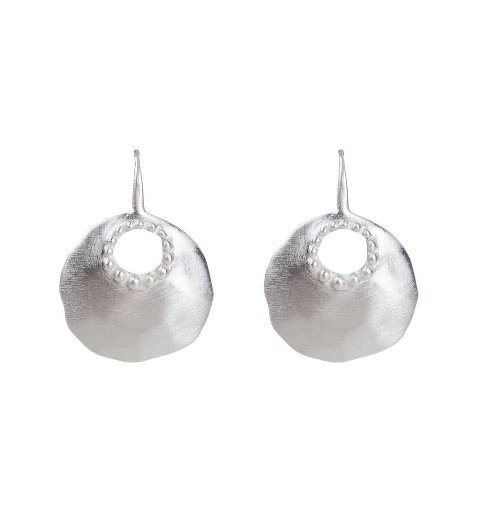 Fairley Granulation Disc Earrings