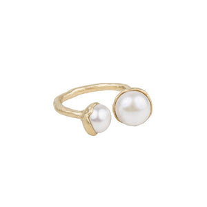 Fairley Double Pearl Ring
