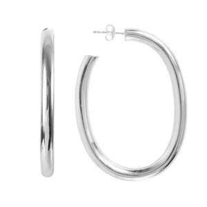 Fairley Cosmo Hoop Earrings - Silver