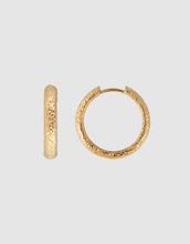 Load image into Gallery viewer, Fairley Antique Gold Maxi Hoop Earrings

