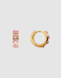 Fairley Rose Crystal Huggies Earrings