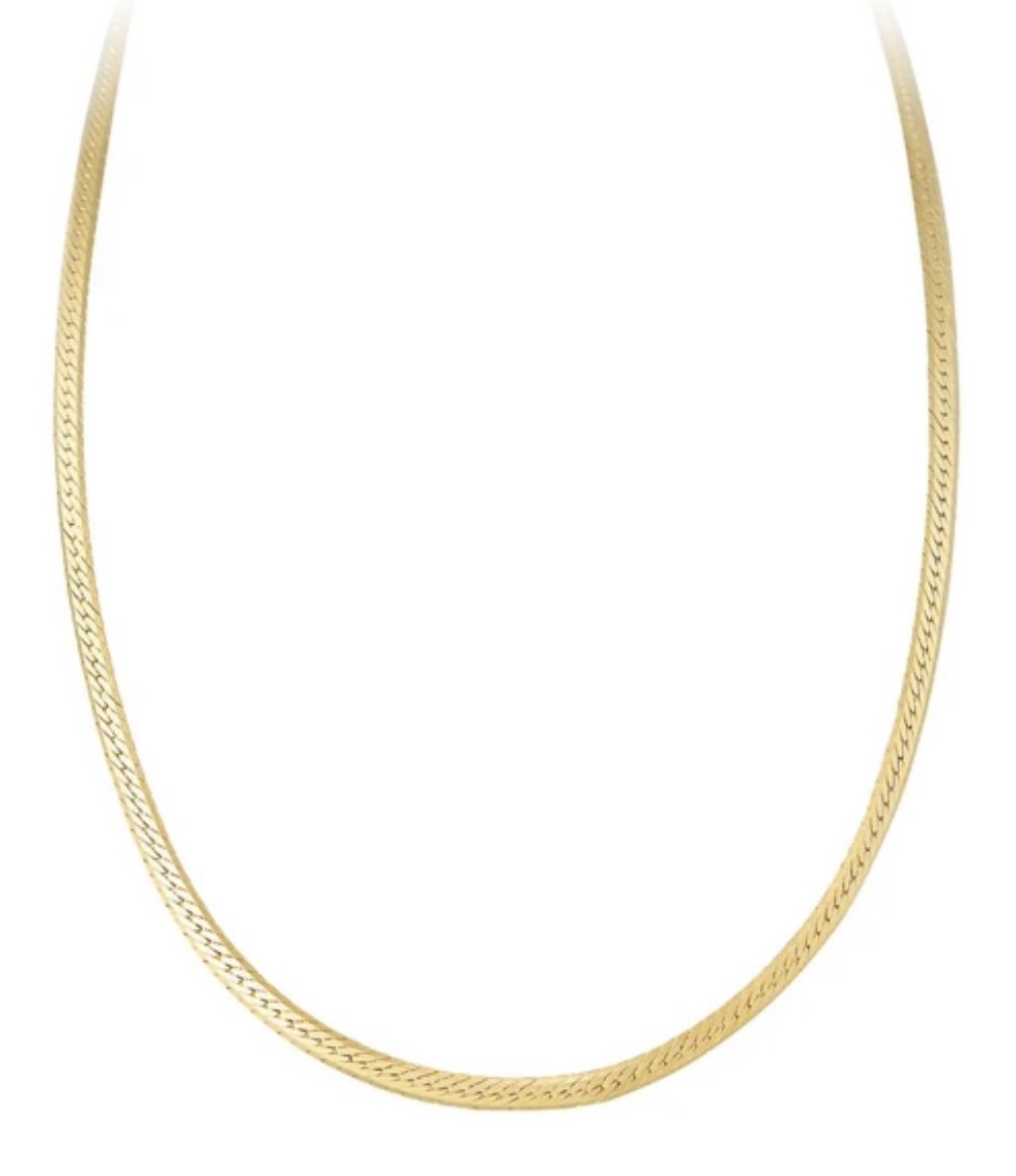 Fairley Gold Herringbone Necklace