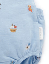 Load image into Gallery viewer, Purebaby Pirate Short Overall Set
