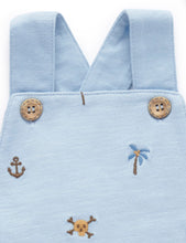 Load image into Gallery viewer, Purebaby Pirate Short Overall Set
