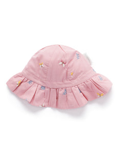 Purebaby Butterfly Embroidered Sunhat