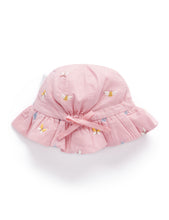 Load image into Gallery viewer, Purebaby Butterfly Embroidered Sunhat
